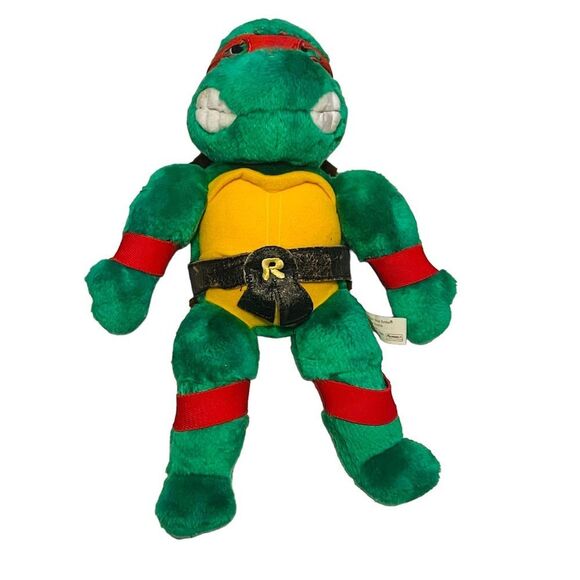 Vintage 1989 Teenage Mutant Ninja Turtles Raphael 14" Plushie - Picture 2 of 8
